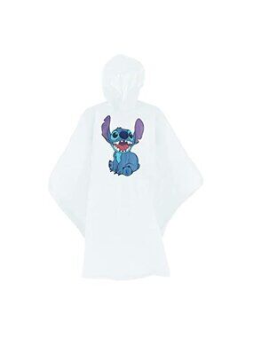 Adult Hooded Rain Poncho Waterproof Snap Button One Size Emergency Raincoat